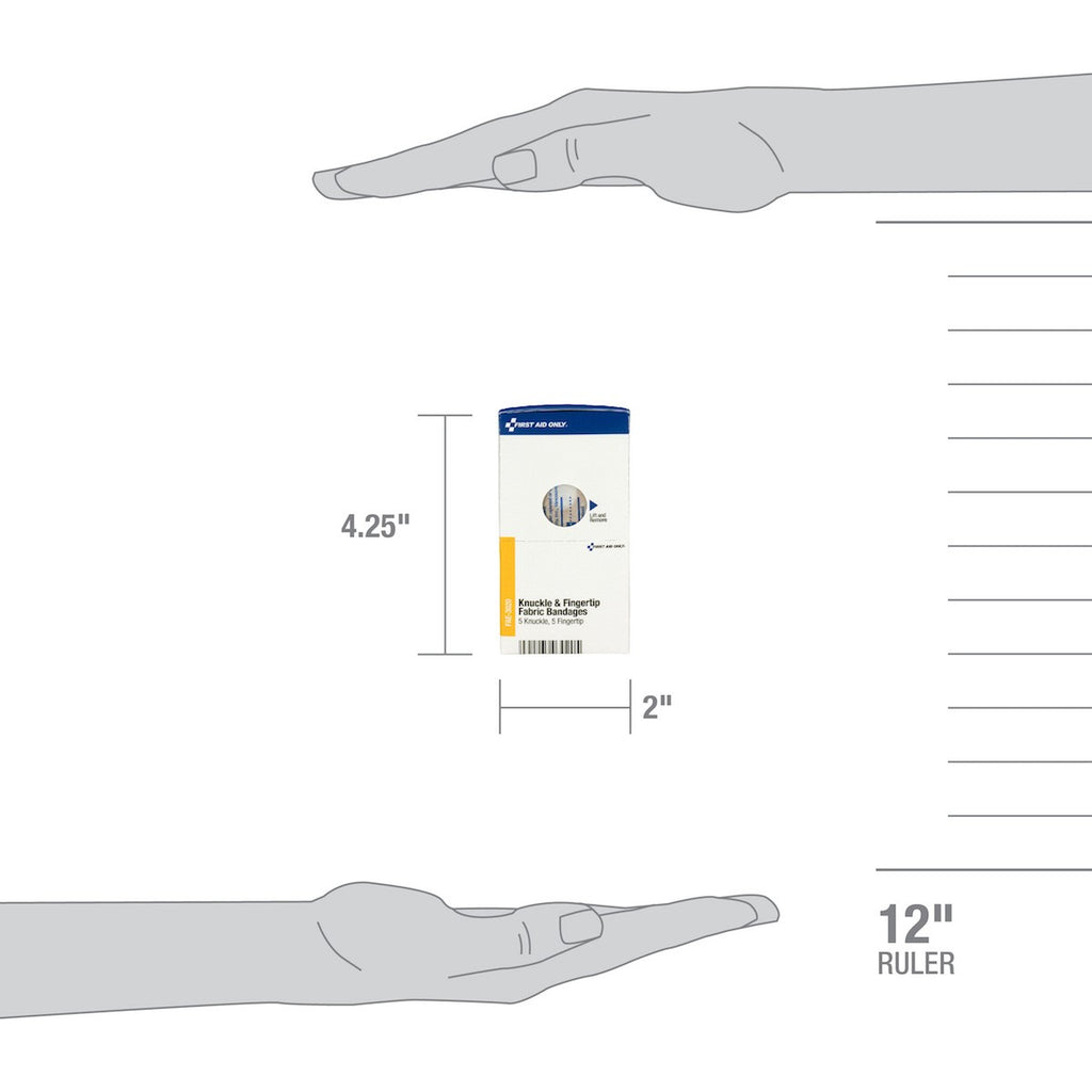 First Aid Only SmartCompliance Assorted Fabric Knuckle and Fingertip Bandages