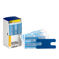 First Aid Only Smart Compliance Refill Knuckle Blue Metal Detectable Bandages, 20 Per Box(Pack of 85)