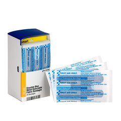 First Aid Only Smart Compliance Refill Knuckle Blue Metal Detectable Bandages, 20 Per Box