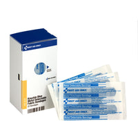 First Aid Only Smart Compliance Refill Knuckle Blue Metal Detectable Bandages, 20 Per Box(Pack of 85)