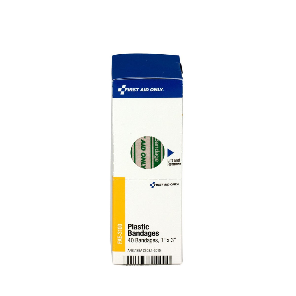 First Aid Only SmartCompliance 1" x 3" Adhesive Plastic Bandages