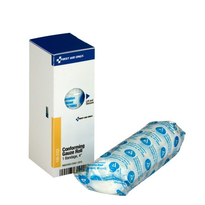 First Aid Only 4" x 5 Yd SmartCompliance Conforming Gauze Roll Refill