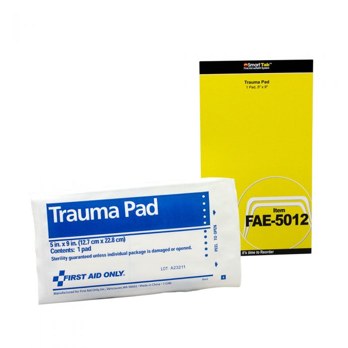 First Aid Only 5" x 9" SmartCompliance Trauma Pad Refill