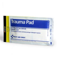 First Aid Only 5" x 9" SmartCompliance Trauma Pad Refill, 1 Per Bag