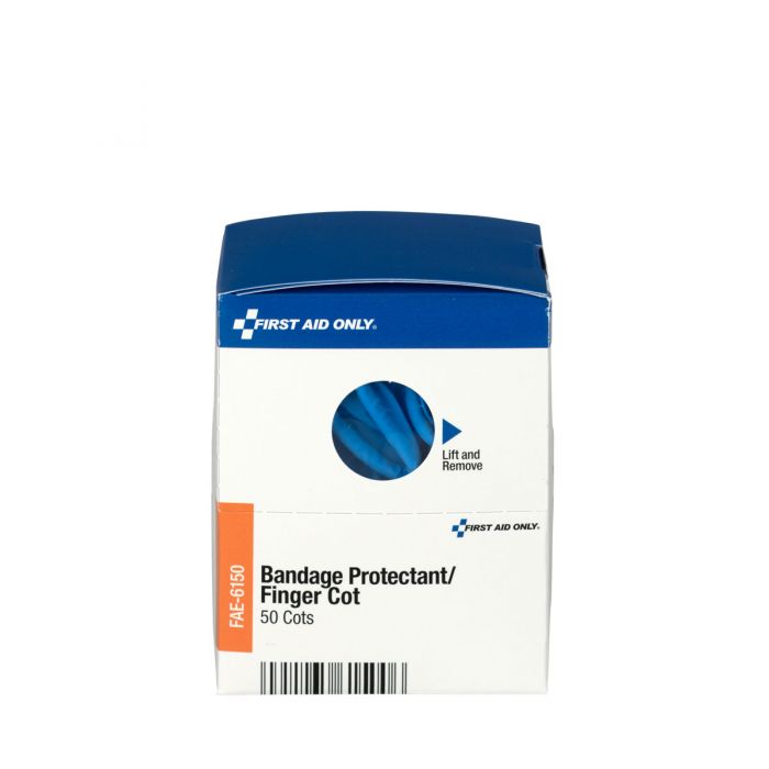 First Aid Only SmartCompliance Nitrile Finger Cots, Large | 50 Per Box