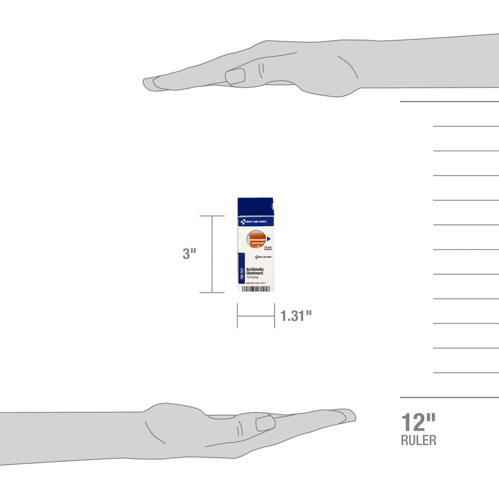 First Aid Only SmartCompliance Triple Antibiotic Ointment Packets | 10 Per Box
