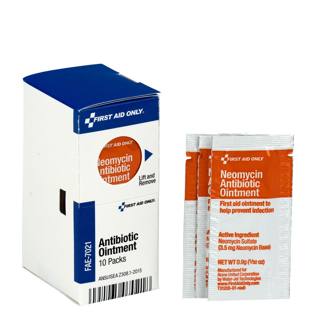 First Aid Only SmartCompliance Triple Antibiotic Ointment Packets | 10 Per Box