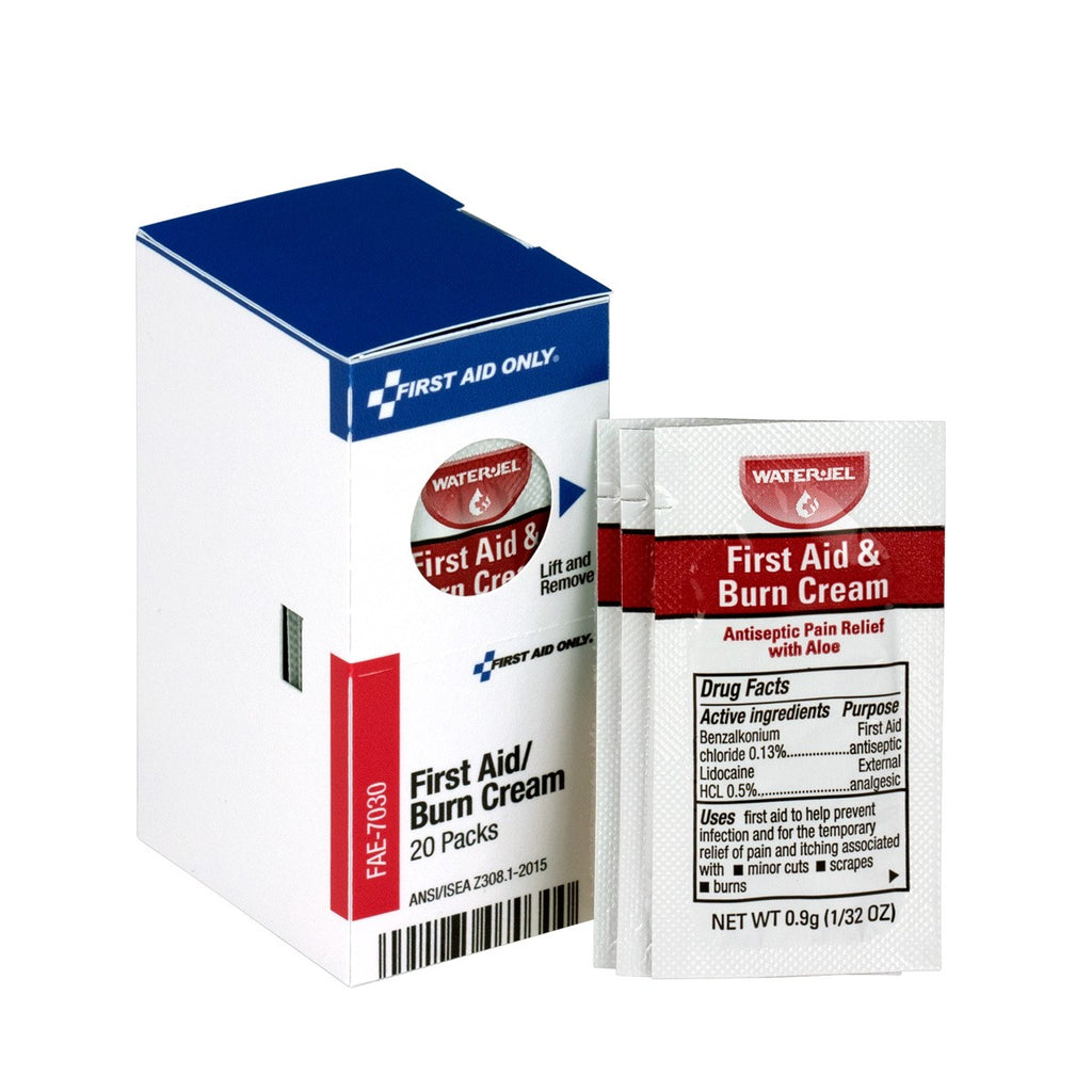 First Aid Only SmartCompliance First Aid Burn Cream Packets | 20 Per Box