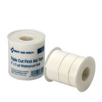 First Aid Only 2" x 5 yd SmartCompliance Triple Cut Adhesive First Aid Tape Roll, Refill (Case of 41)