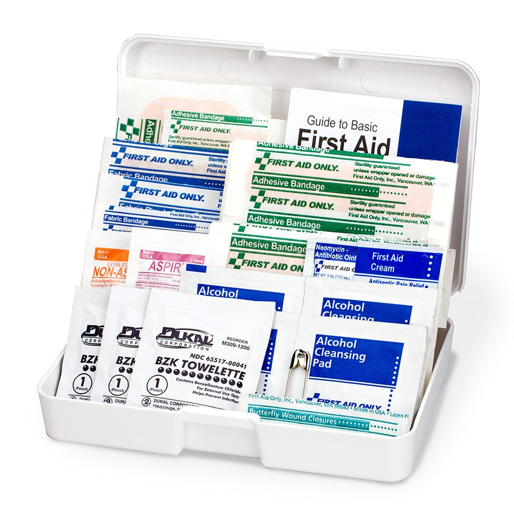First Aid Only Personal First Aid Kit | 48-Piece Plastic Case