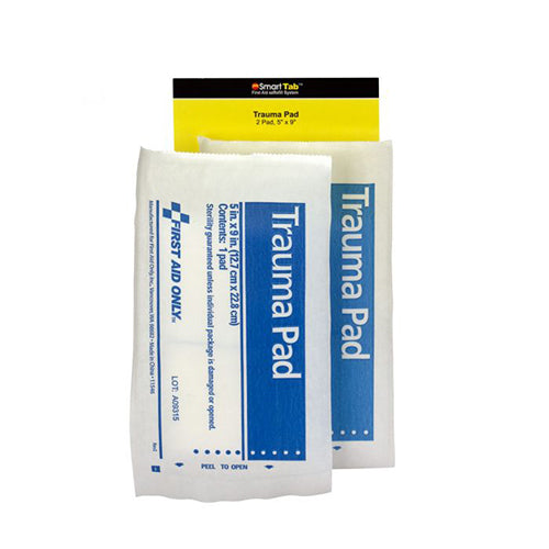 First Aid Only SmartCompliance Refill 5" x 9" Trauma Pad, 2 Count