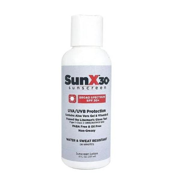 First Aid Only SunX30 Broad Spectrum SPF 30 Sunscreen Lotion, 8 oz. Bottle, 12/Box