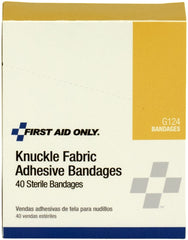 First Aid Only Fabric Knuckle Bandages, 40 Per Box