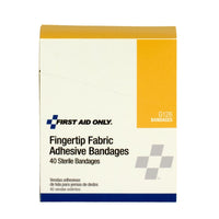 First Aid Only Fabric Fingertip Bandages, 40 Per Box(Pack of 75)