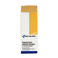 First Aid Only Fabric Fingertip Bandages, 40 Per Box(Pack of 75)