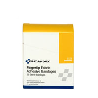 First Aid Only Heavy Woven Fingertip Bandages, 25 Per Box(Pack of 100)