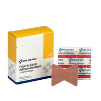 First Aid Only Heavy Woven Fingertip Bandages, 25 Per Box(Pack of 100)