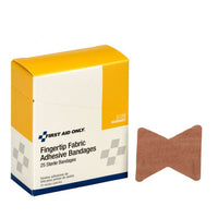 First Aid Only Heavy Woven Fingertip Bandages, 25 Per Box(Pack of 100)