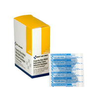 First Aid Only Blue Metal Detectable Fabric Fingertip Bandages, 25 Per Box(Pack of 60)