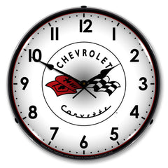 Corvette C1 Logo 14" LED Wall Clock
