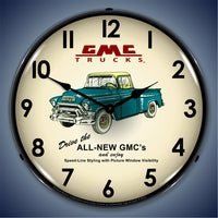 1956 GMC Trucks "Drive the All New GMCs" 14" LED Wall Clock