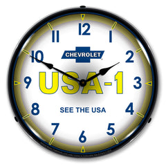 Chevrolet USA-1 "See the USA" 14" LED Wall Clock