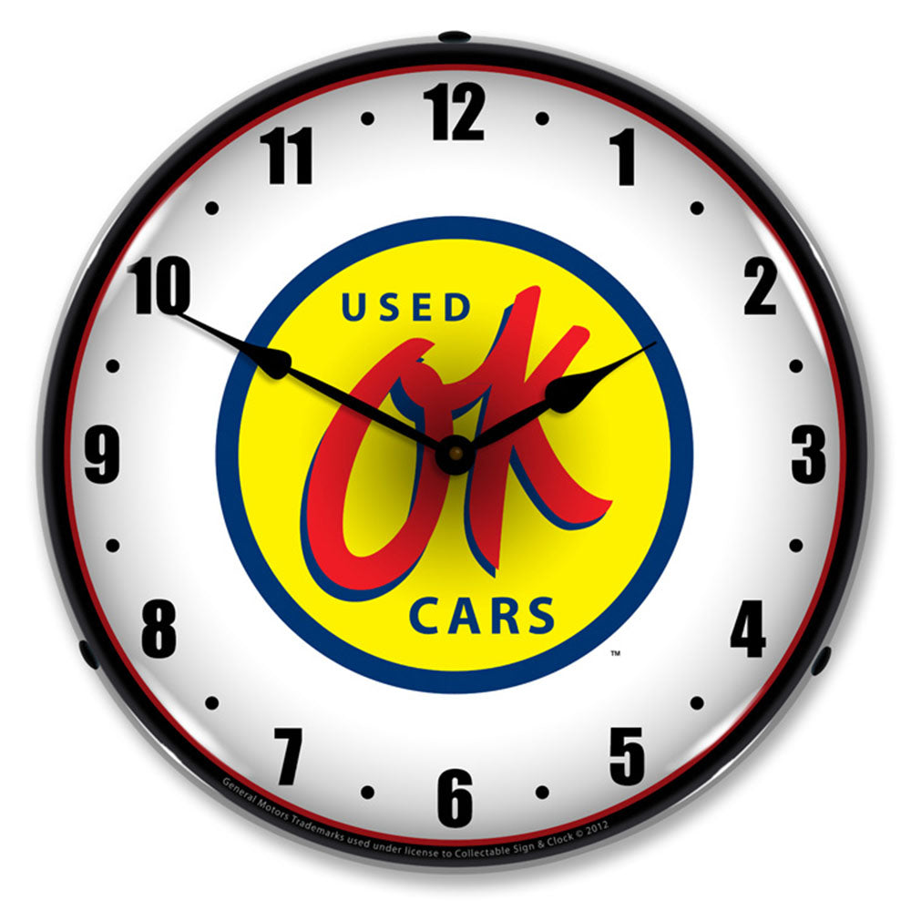 OK Used Cars 14" LED Wall Clock