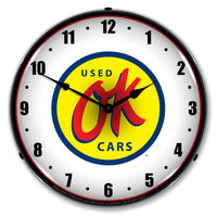 OK Used Cars 14" LED Wall Clock