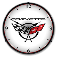 Corvette C5 Logo 14" LED Wall Clock