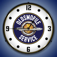 Oldsmobile Service 14" LED Wall Clock