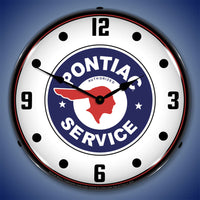 Pontiac Service 14" LED Wall Clock