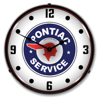 Pontiac Service 14" LED Wall Clock