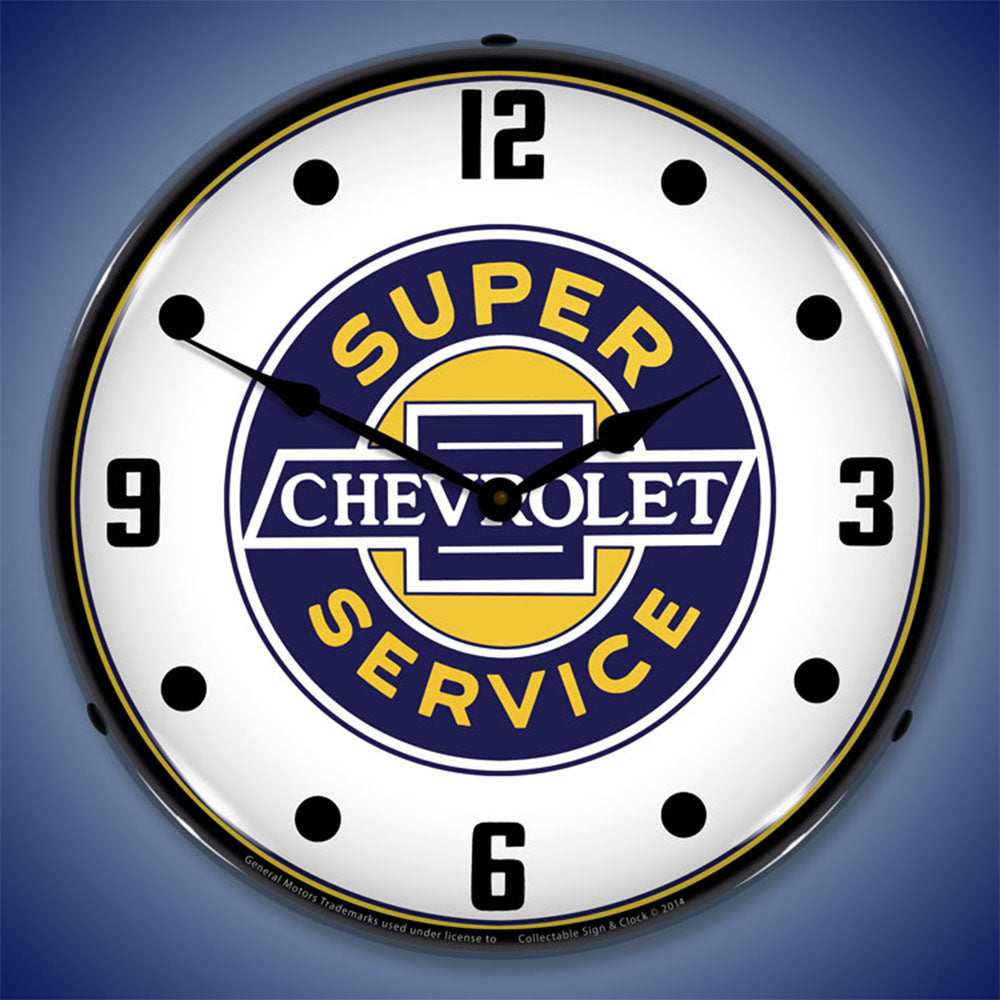 Chevrolet Super Service 14" LED Wall Clock