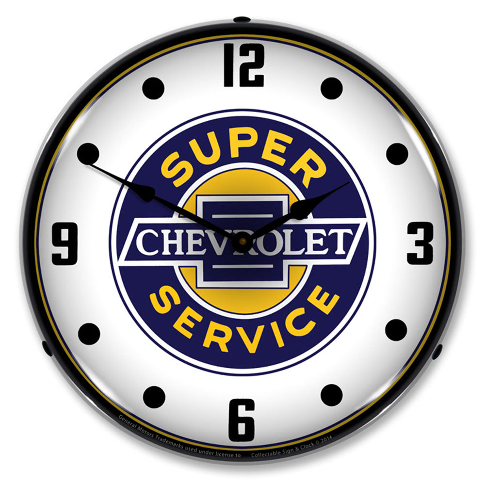 Chevrolet Super Service 14" LED Wall Clock
