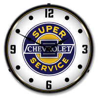 Chevrolet Super Service 14" LED Wall Clock