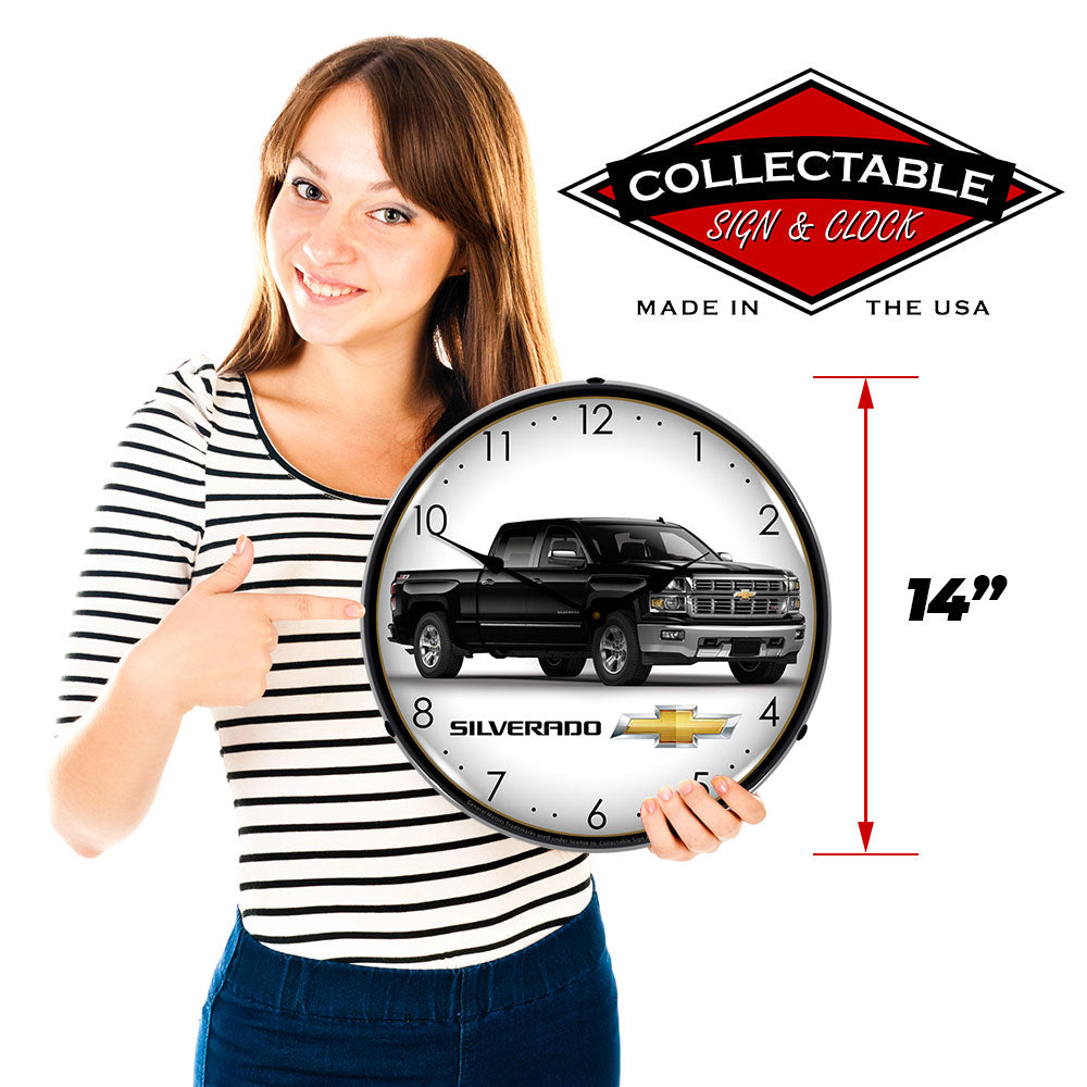Chevrolet Silverado Black 14" LED Wall Clock