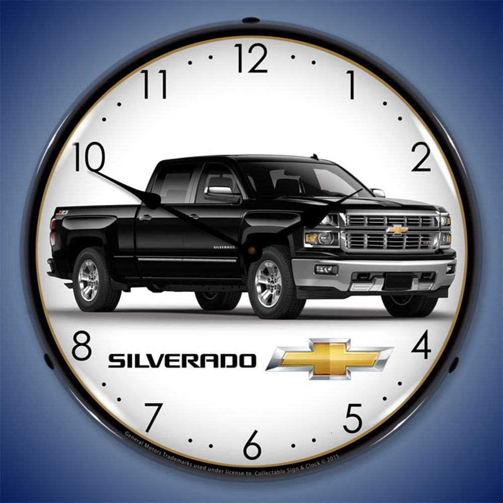 Chevrolet Silverado Black 14" LED Wall Clock