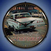 62 Chevrolet "Rich New Stylings" 14" LED Wall Clock