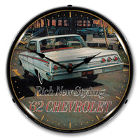 62 Chevrolet "Rich New Stylings" 14" LED Wall Clock