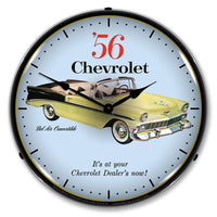 1956 Chevrolet Bel Air Convertible 14" LED Wall Clock