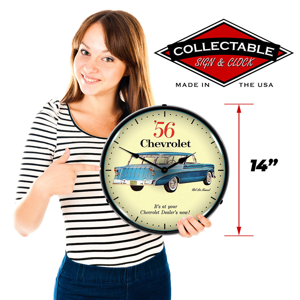 1956 Chevrolet Nomad 14" LED Wall Clock