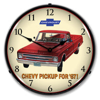 1967 Chevrolet Pickup 14" LED Wall Clock