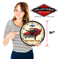 1967 Chevrolet Pickup 14" LED Wall Clock