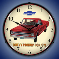 1967 Chevrolet Pickup 14" LED Wall Clock