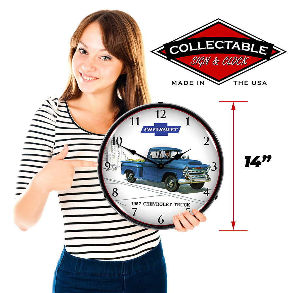 1957 Chevrolet Truck 14" LED Wall Clock