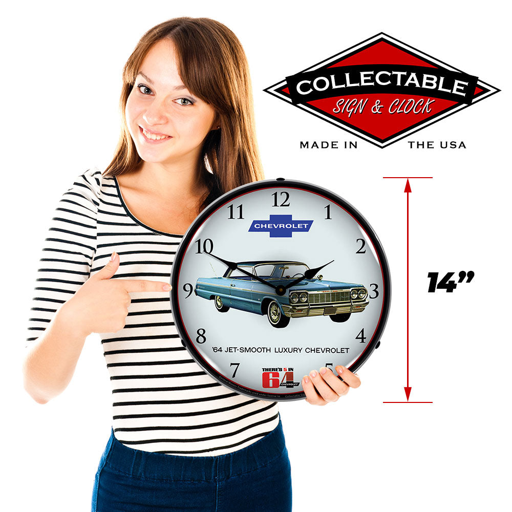 1964 Chevrolet Impala "Jet Smooth Luxury" 14" LED Wall Clock