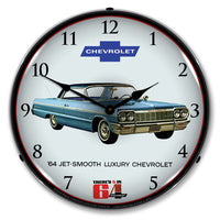 1964 Chevrolet Impala "Jet Smooth Luxury" 14" LED Wall Clock