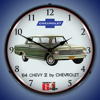 1964 Chevy II Nova by Chevrolet 14" LED Wall Clock