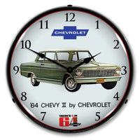 1964 Chevy II Nova by Chevrolet 14" LED Wall Clock