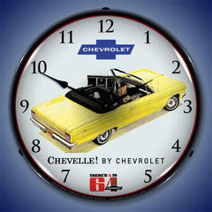 1964 Chevy Chevelle Convertible 14" LED Wall Clock